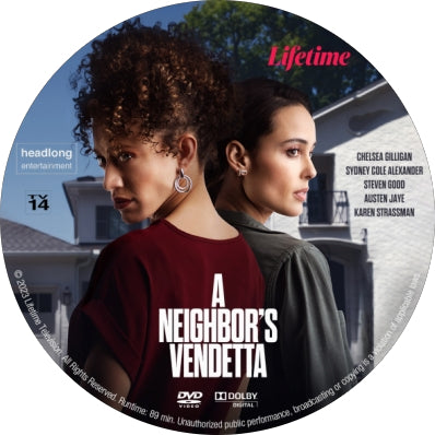 A Neighbor's Vendetta [DVD] [DISC ONLY] [2023]