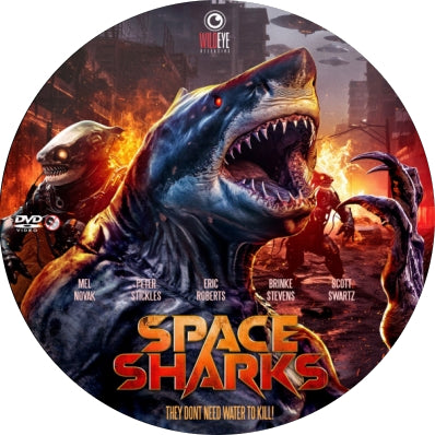 Space Sharks [DVD] [DISC ONLY] [2024]