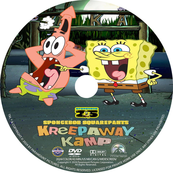 Bob Esponja: Kreepaway Kamp [DVD] [SOLO DISCO] [2024]