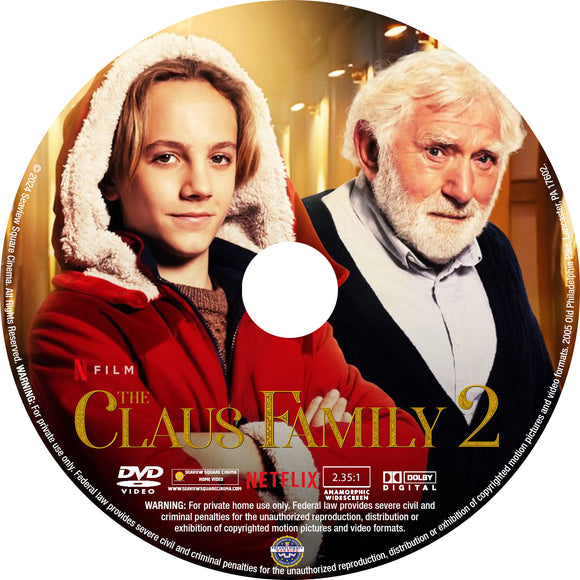 The Claus Family 2 [ALSO KNOWN AS De Familie Claus 2] [DVD] [DISC ONLY] [2021]